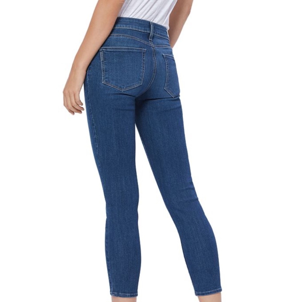 Paige 'Verdugo' Mid-Blue Skinny Ankle Crop Jean